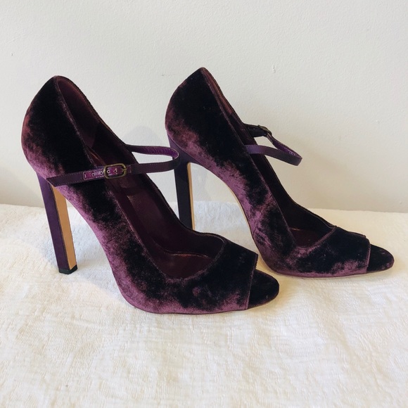Manolo Blahnik Shoes - MANOLO BLAHNIK***Purple Velvet Heels**US 11